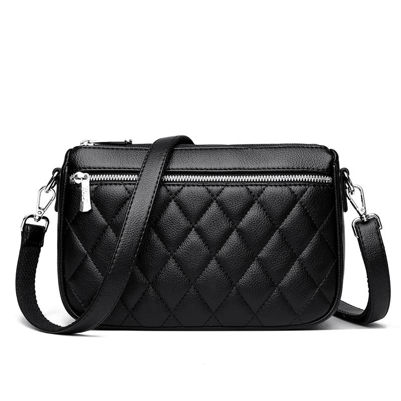 New Women's PU Leather Handbag Versatile Fashi Shoulder Casual Commuting Bag Girl Brand Designer Zipper Handbag Messenger Bags