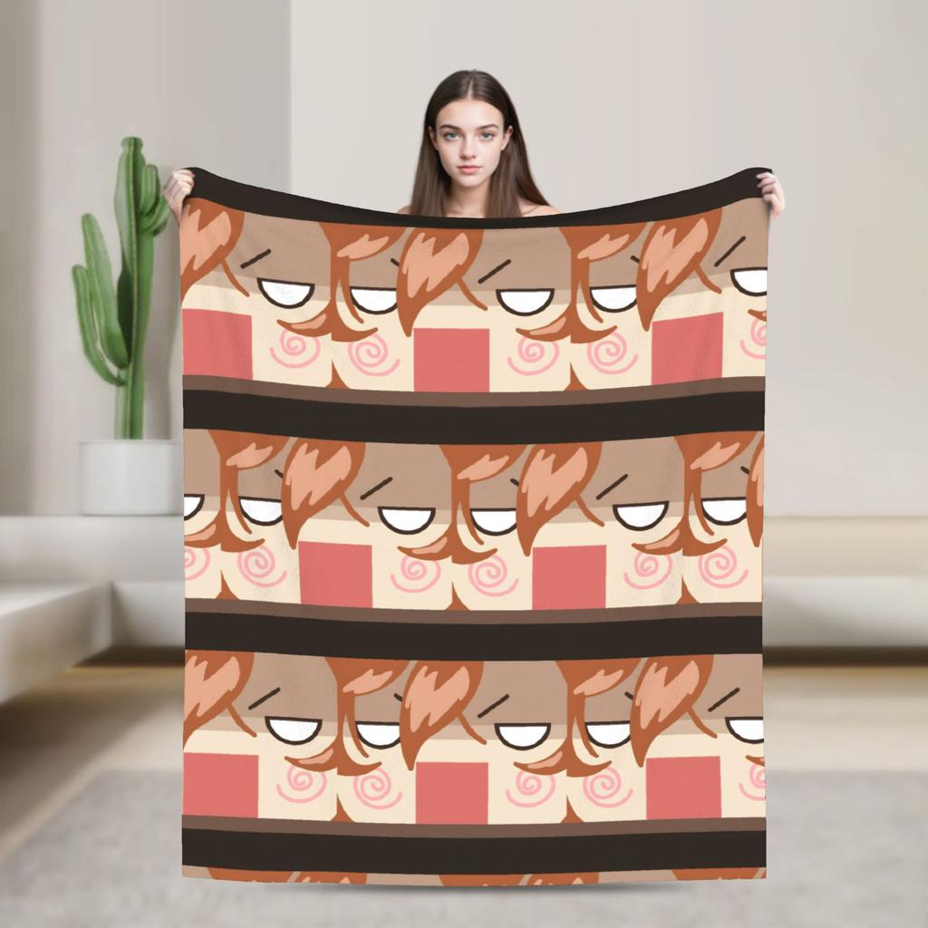Anime Bungo Stray Dogs Blanket Fleece Winter Multi-function Lightweight Throw Blanket for Home Office Bedspreads
