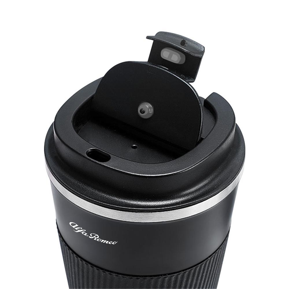 AGT1 Car Accessories Vacuum Flask Travel Thermal Cup Stainless Steel Coffee Thermos Mug For Alfa Romeo Sportiva 147 Giulietta Mito