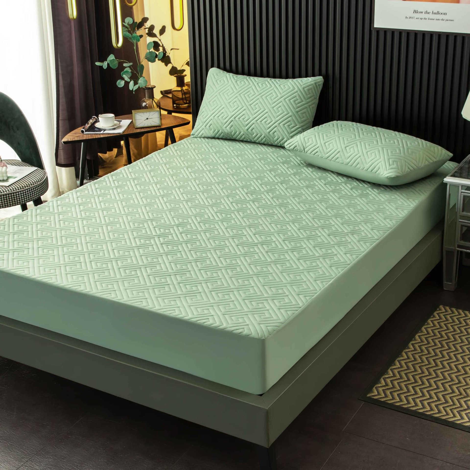 

Водонепроникне та непроникне для сечі стьобане простирадло - захист матраців для матері та дитини 180*200 single fitted sheet