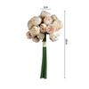 1 Bouquet 27‑Head Simulated Camellia Plastic Flowers Diy Ornament For Home Wedding Restaurant Party Table Decor