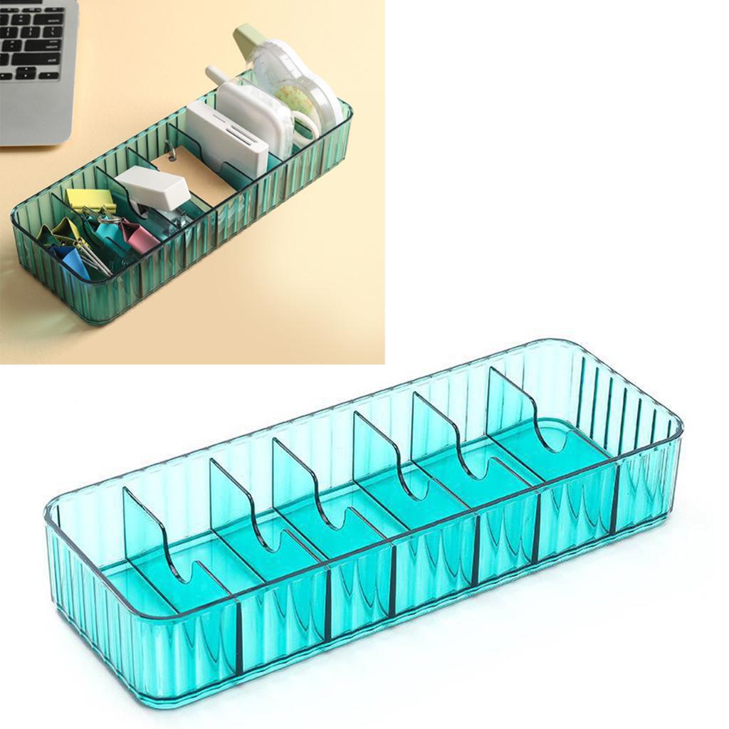 Cable   Box Multiple Compartments Remote Control   Cord Storage Box for Home Desktop