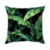Tropical-Themed Green Leaves Pillowcase Bedroom Sofa Cushion Cover 100% Polyester Living Room Cushion Pillowcase Home Decor