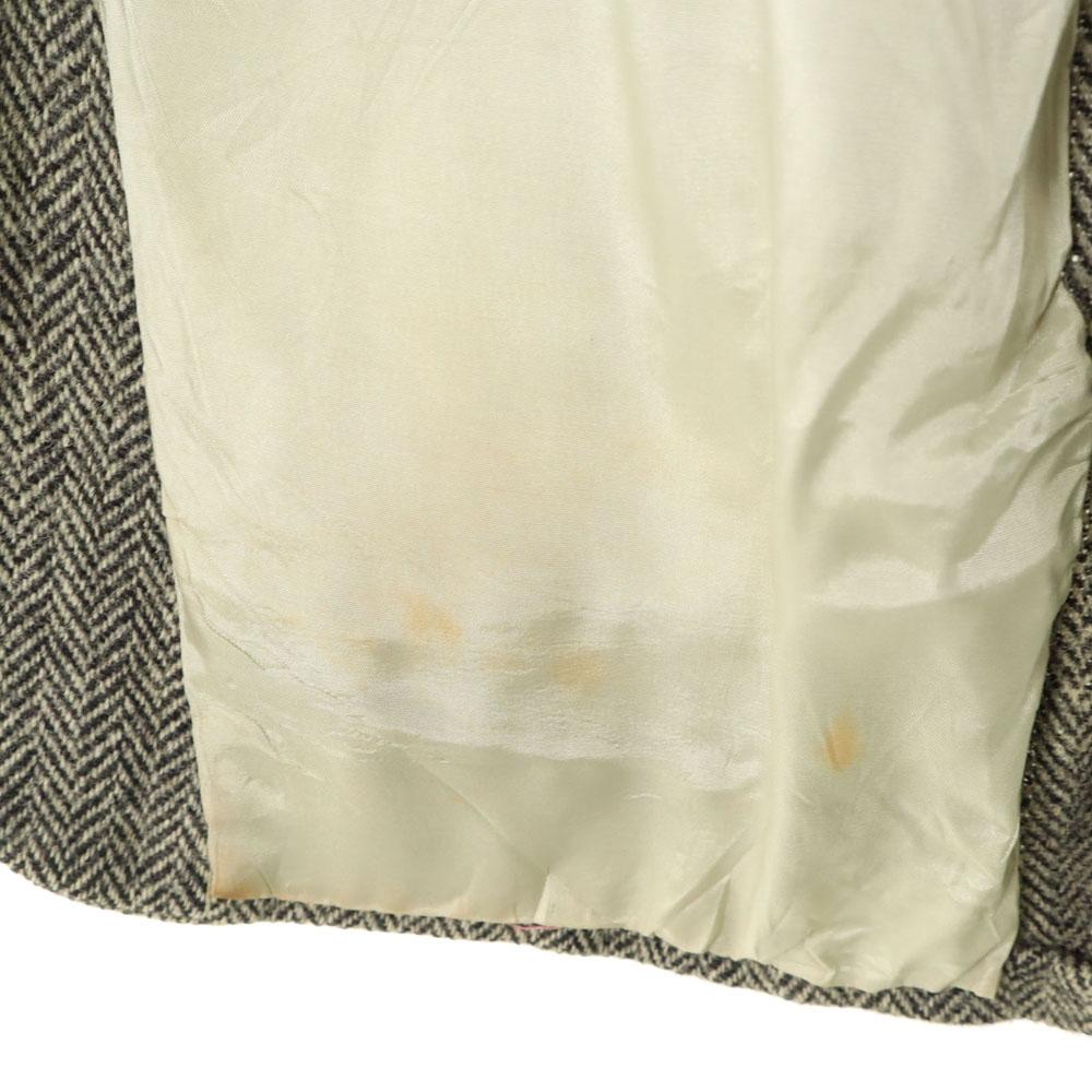 Harris Tweed 70s 80s Center Vent Vintage Herringbone Tailored Jacket Men's Used