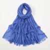 Large Size Cotton Feeling Scarf Women Plain Foulard Femme Luxury Hijab Long Bandana Evening Party Dress Shawls and Wraps
