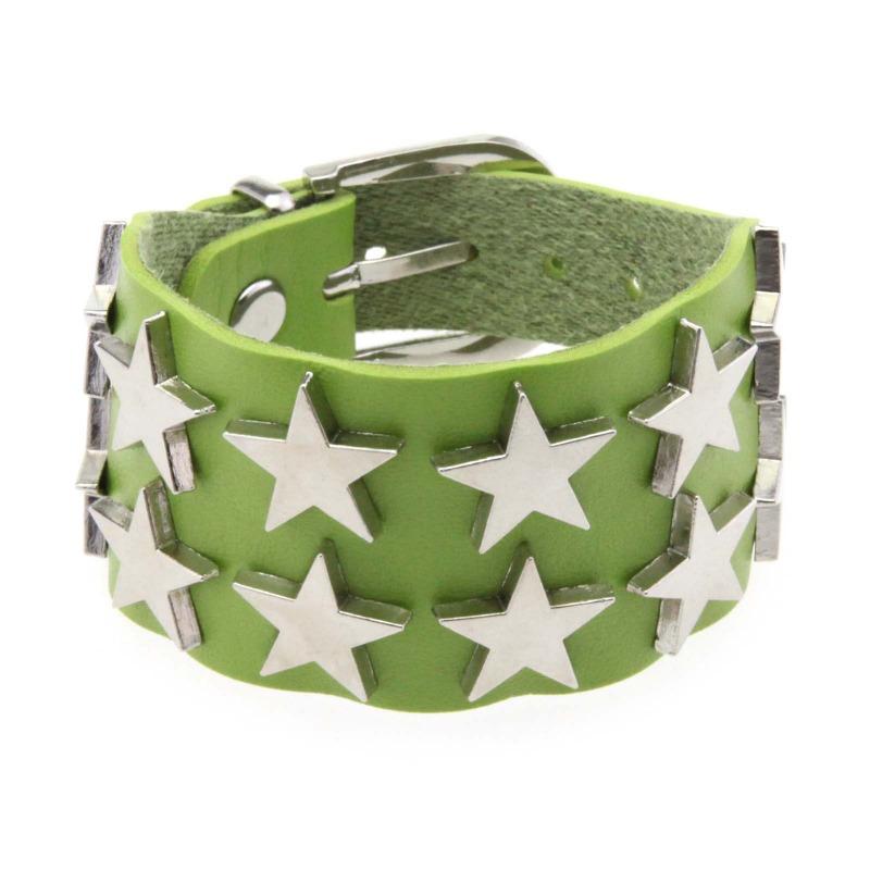 Creative Personality Punk Double Row Pentagram Bracelet Bracelet Simple Popular Versatile Couple Hand Ornament Chain