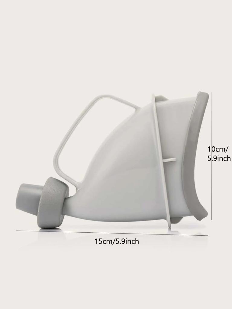 1pc Grey Portable Urinal, Plastic Urinal Funnel For Outdoor