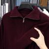 Pierre Cardin Men's Half-Zip Wool Blend Pullover