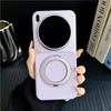 Applicable to VIVO X300S mobile phone case, lychee leather pattern 360 rotating magnetic suction bracket X200Ultra anti-drop hard cover