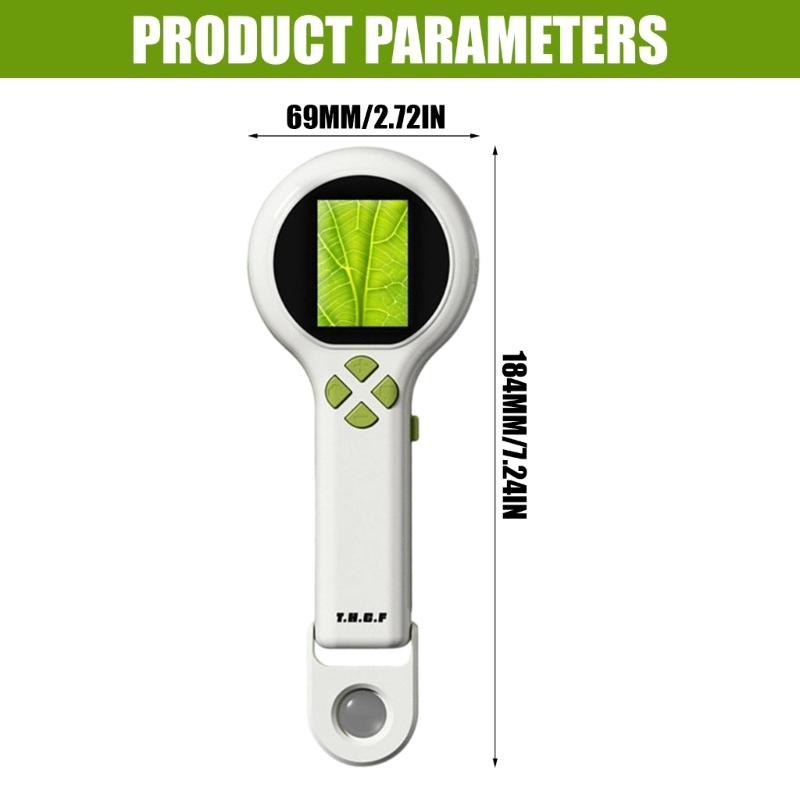 Handheld Digital Microscope for Kids Students Classroom Discovery with Screen Display, Rechargeable Science Viewer