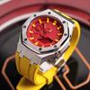 Casio Unisex Liquid Crystal,Analog Dual Display Series 48.5mm Red Watch GA-2100-4A(Watch8--)