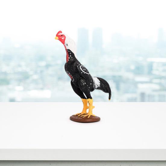 Chicken Model Hand-painted Emulation Image Clear Texture Vibrant with Stable Base Simulation Farm Animal Science Education Prop Model Fowl Home Supply
