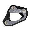 Motorcycle CNC Kickstand Foot Side Stand Extension Pad Support Plate For Yamaha MT-10 MT 10 MT10 FZ-10 FZ10 R1M R1 M 2015-2025
