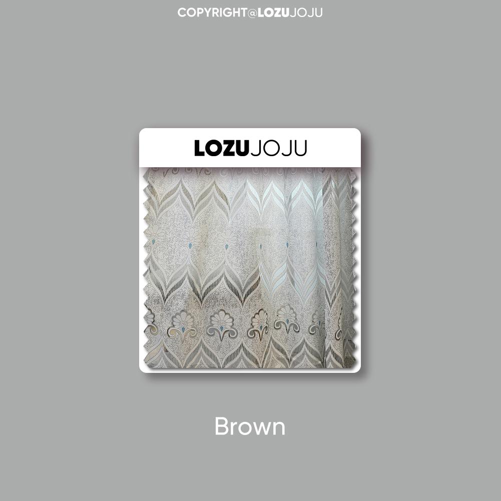 1PC LOZOJOJU European Style Fashionable High-end Hollow Out Curtains, Polyester Fiber Jacquard Curtains for Living Room Bedroom Home Decor