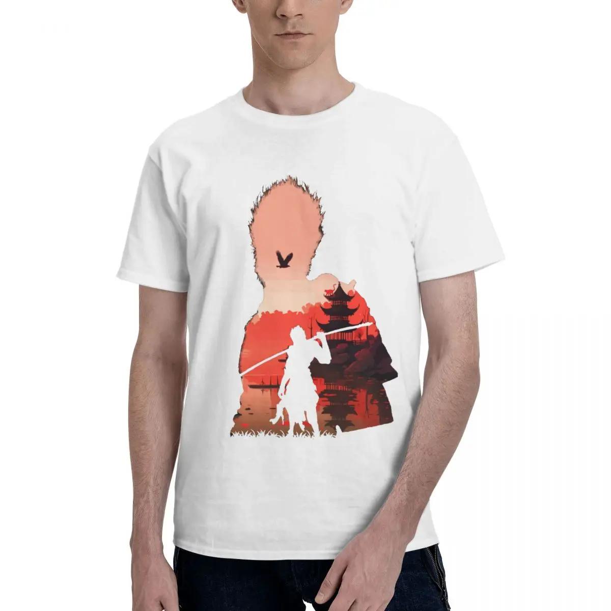 

Черная Мифическая игра Wukong Трендовая футболка с круглым вырезом Аниме Мужская Женская футболка Графические топы Y2K XXXXXL белый