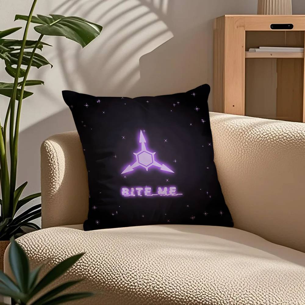 ANIME m-Murder d-Drones Kissenbezug Komfort Sofa Bett Seidig elegant Verdeckter Reißverschluss Benutzerdefinierte Dekorative Kissenhülle