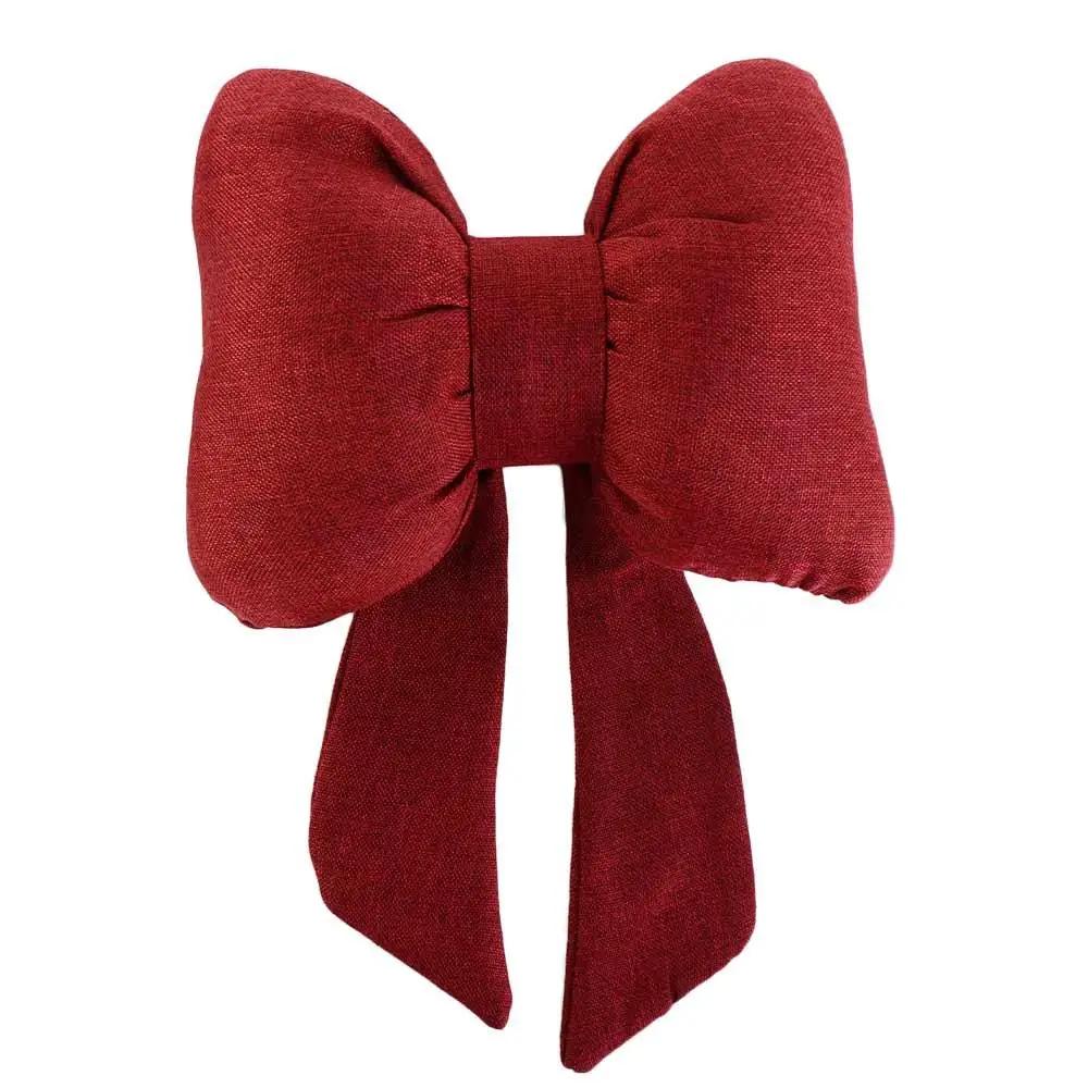 1 PCS Cute Ribbon Bow Car Neck Pillow Comfortable Neck Rest Cushion Simple Adjustable Auto Cotton Headrest