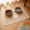 Waterproof Non Slip Pet Feeding Mat Absorbent Wavy Edge Easy Clean Pad for Cats Puppy Pet Feeding Supplies