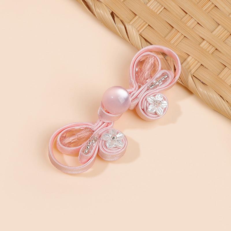 10pcs Crystal Chinese Knot Button Handmade Frog Closure for Qipao Hanfu, Sew-On