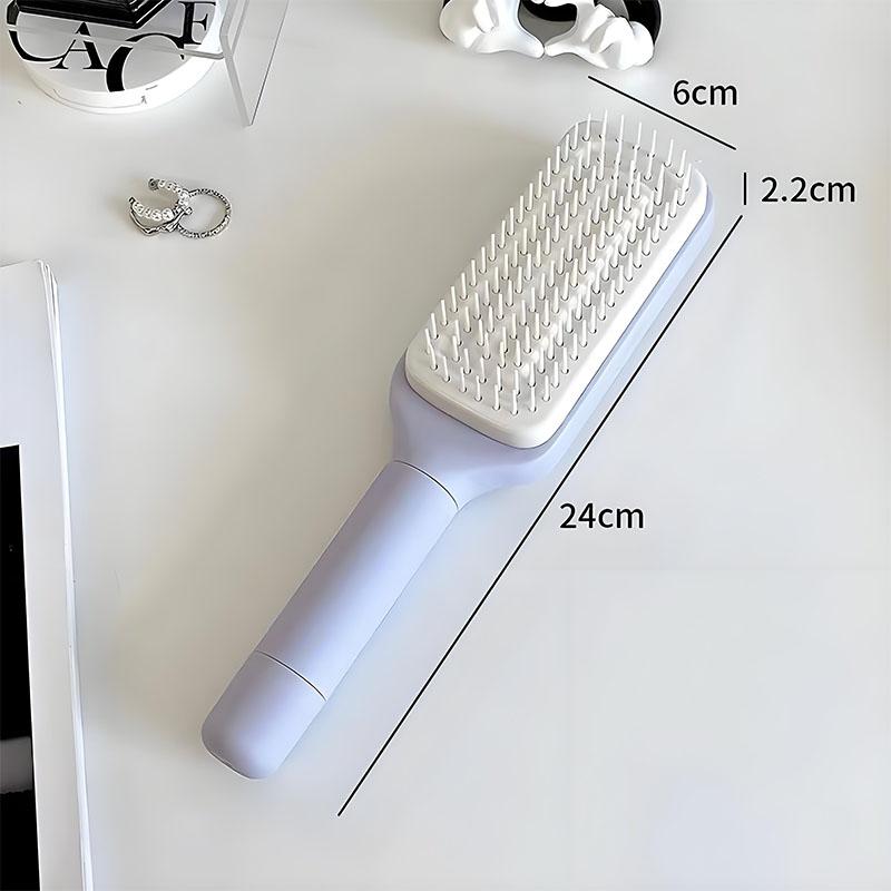 

Rotatable Self Cleaning Hair Brush Telescopic Massage Airbag Comb Telescopic Cleaning Anti-static Hairdressing Air Cushion Comb фіолетовий
