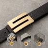 Belt Men'S Genuine Leather Buckle, First Layer Real Cowhide Inner Wear Formal Business Youth Handmade Plate Buckle Crocodile Pattern Belt Tide
