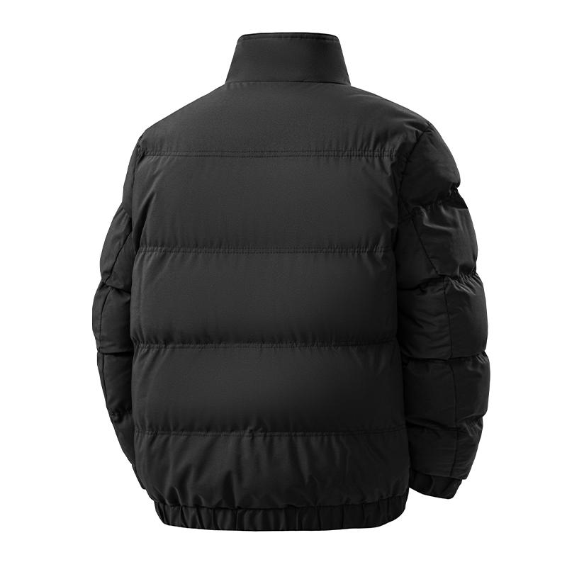 Winter Herren Baumwolljacke, Dicke Daunenbaumwolljacke, Slim Fit Baumwolljacke, Pelzkragen, Umlegekragen, Dicke Jacke