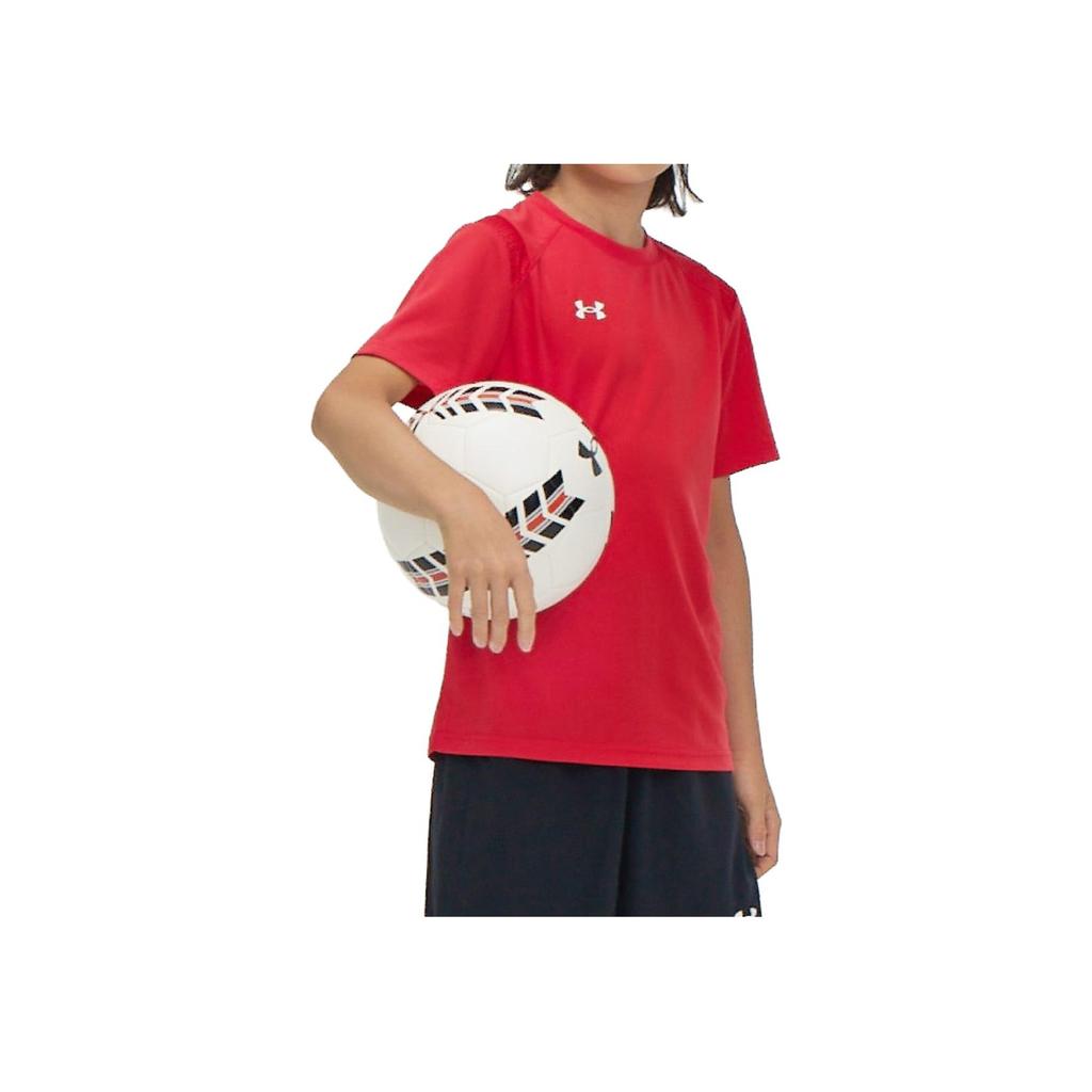 Under Armour Kinder Logo Aufdruck Sport Fußball Kurzarm T-Shirt Kinder t-shirts Rot 21600509-600