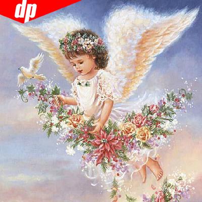 Diamond Embroidery Angels Diamond Painting Round Arrival Diamond