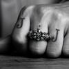 Retro Crown Jokers Adjustable Open Ring For Men Silver-plated Copper Punk Gothic Edgy  Bikers Accessories Halloween Gift