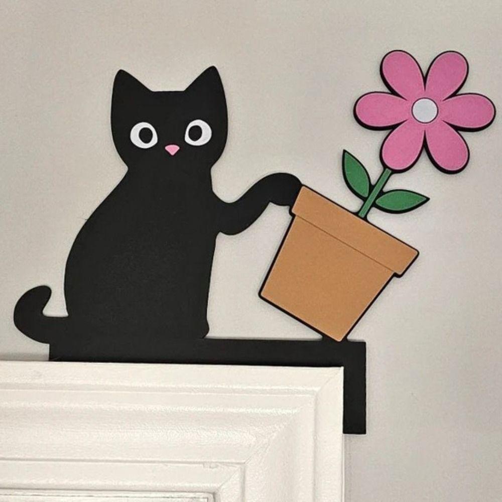 Animal pendants Cat Door Corner Decoration Love Heart Cat Door Corner Decoration