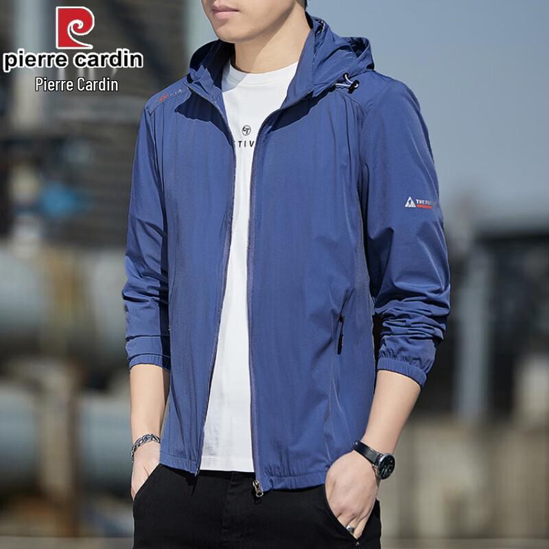 Pierre Cardin Men s Ice Silk Detachable Hood UV Protection Jacket XL
