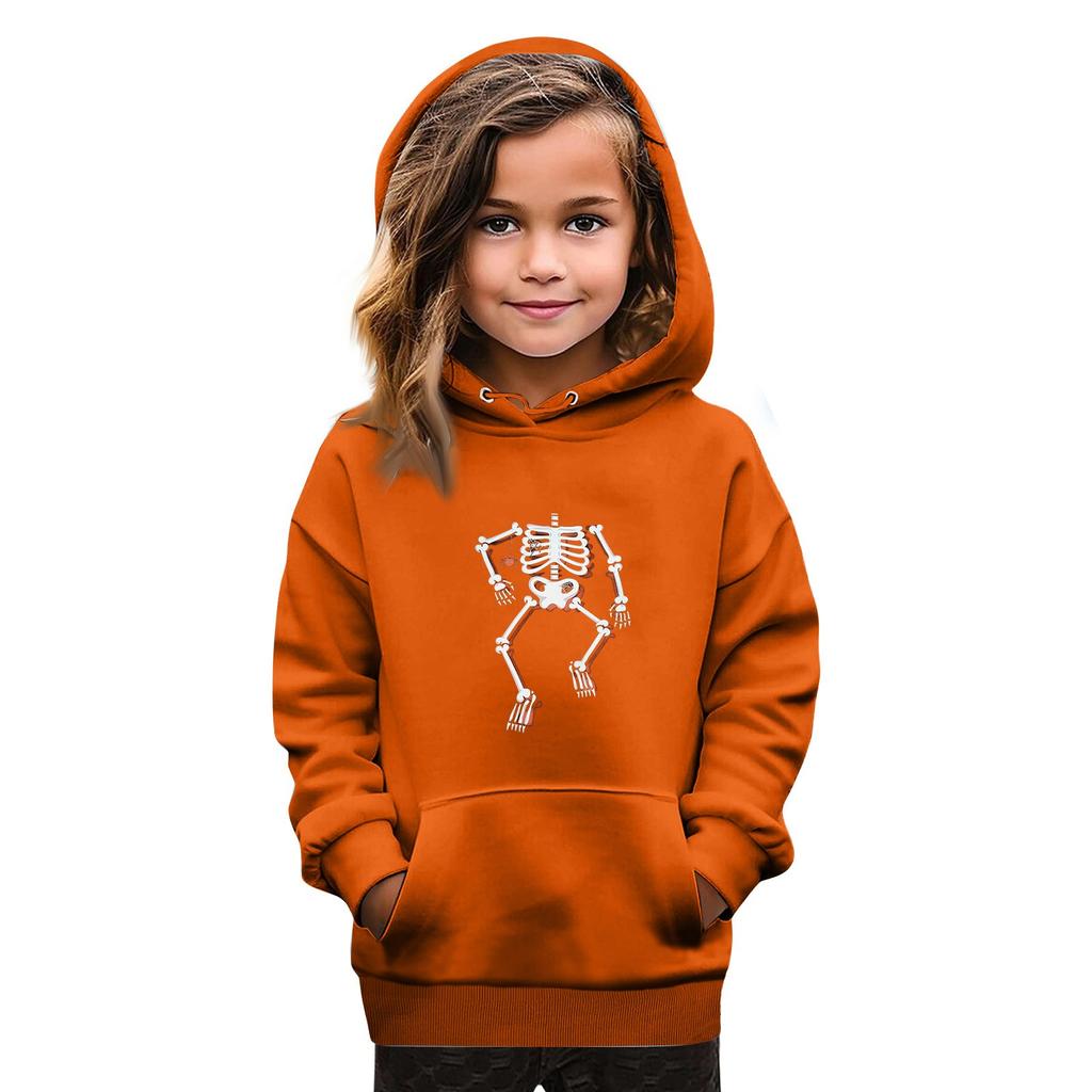Sweatshirts For Teen Girls Hoodies Long Sleeve Drawstring Pullover Cute Oversized Hoodie Halloween Day