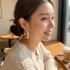 Trendy Round Circle Earrings Elegant Statement Jewelry Creative Butterfly Hoop Earrings  Date Night