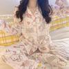 Cute cartoon Hello Kitty pajamas women's spring and autumn long-sleeved suit sweet age-reducing women's loungewear