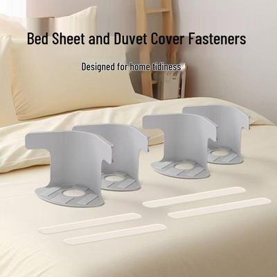 Bed Sheet Fastener: Non-slip Duvet and Fitted Sheet Invisible Clip
