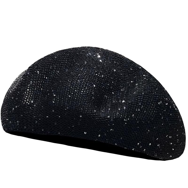 Женская берет-шляпа с пайетками JIAOXIU