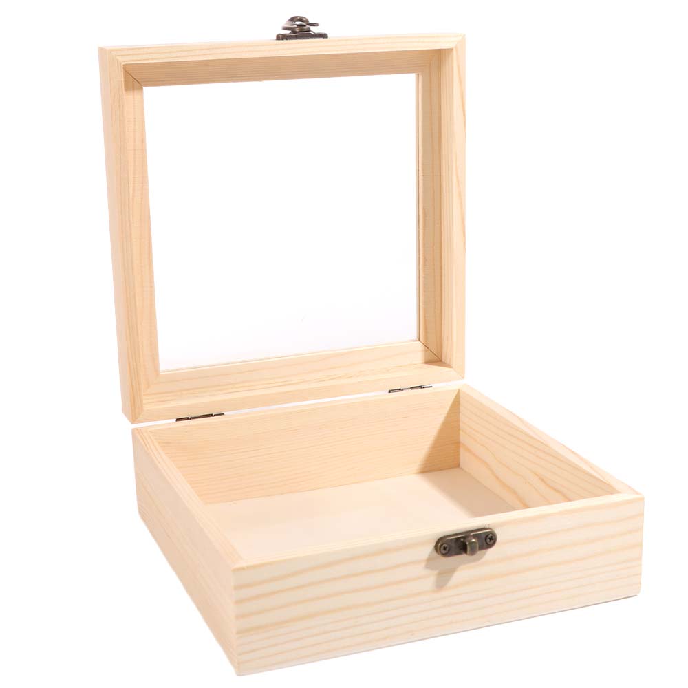 Retro Wooden Storage Box High-Visibility Desktop Organizer Gift Box Jewelry Box  Friend