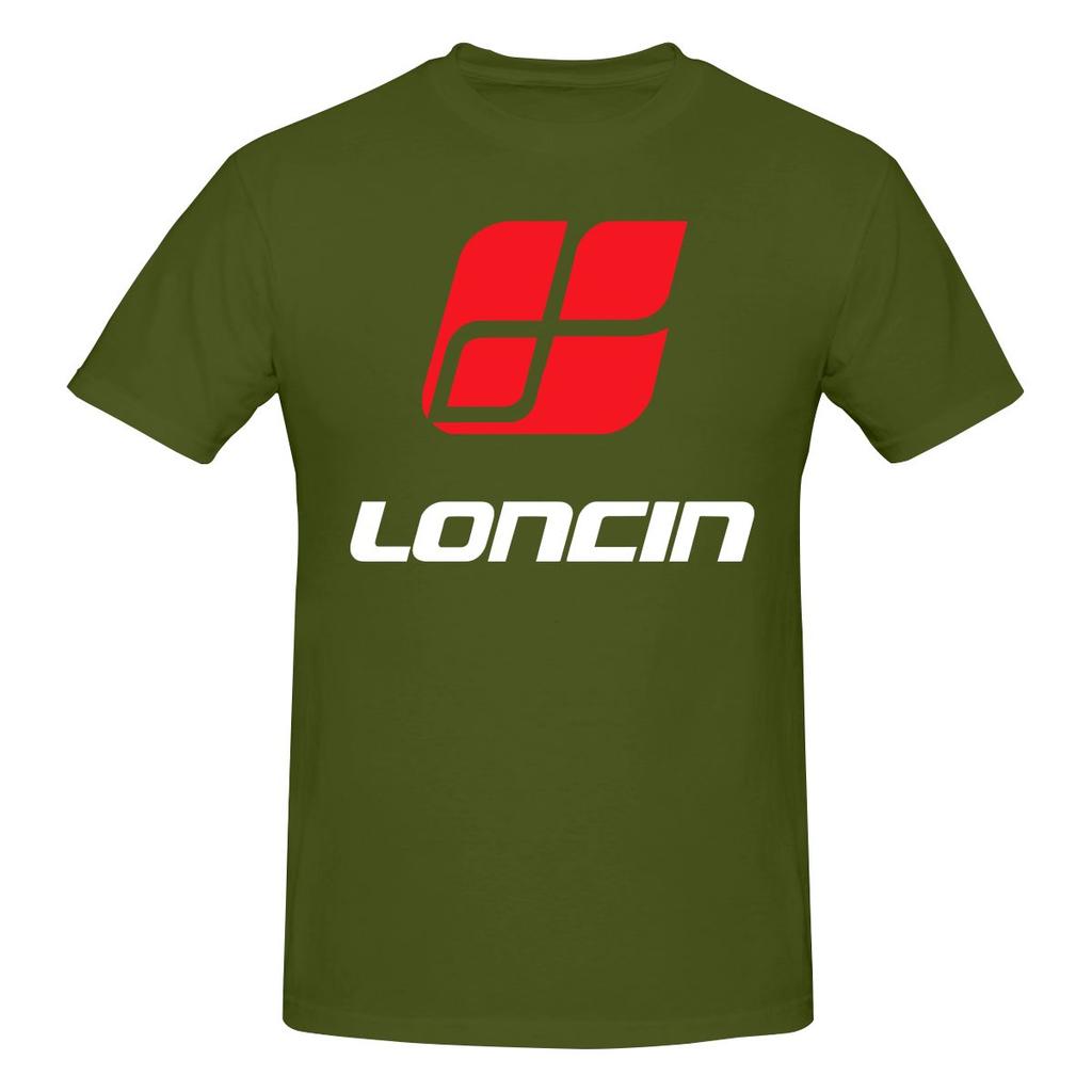 Loncin Motors Logo Smooth Tshirt Solid Color Minimalism Bright Colors Tee