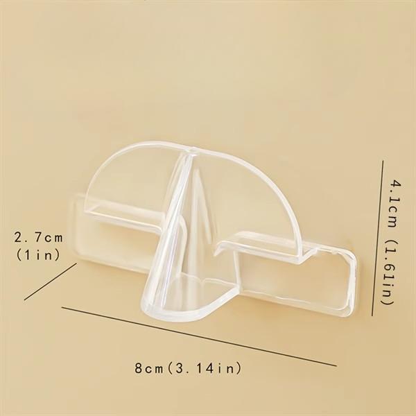 1/2/4 STÜCK Einfacher und Moderner Transparenter Kunststoff Wandmontierter Brillenhalter