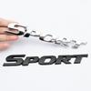 3d Chrome Black Metal Car Letters Carbon Sport Emblem Badge Decal Sticker For Highlander Rav4 Yaris Sport Logo Accessories