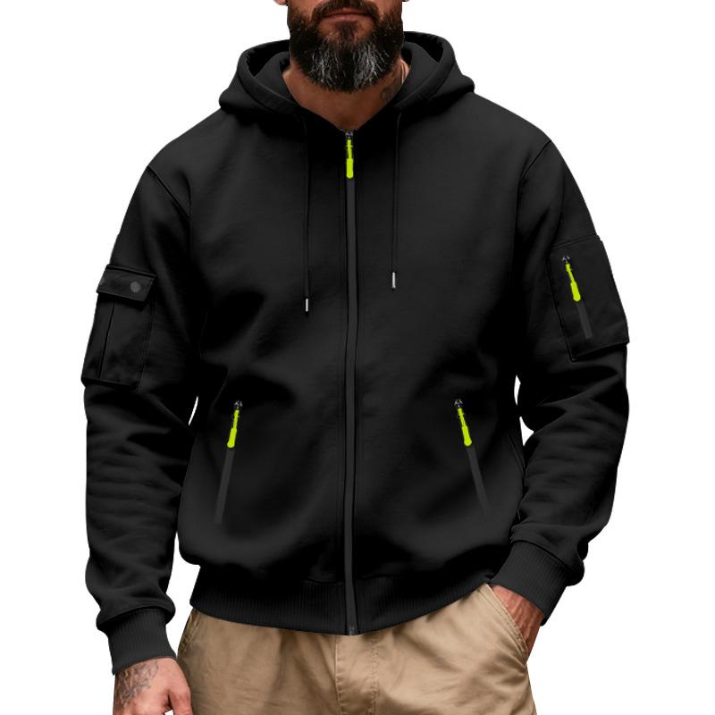 2026 Autumn and Winter New Loose Zipper Hooded Commuting Casual Long-sleeved Sweatshirt Jacket