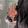 French Retro Champagne Glass Striped Crystal Goblet for Couple Toasts Wedding Home Bar Elegant Gift Drinkware