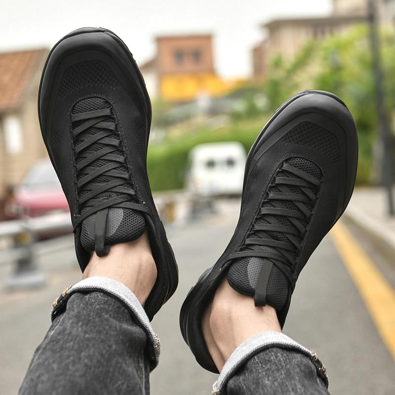 Fashion Lace-Up Male Driving Shoes All-match Men Casual Shoes Breathable Mesh Outdoor Sneakers Fashion Comfortable Male Walking Flats