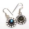 Outstanding Fiery Labradorite 925 Silver Plated Earrings 1.4" Fashion Sale I0U10
