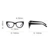 0 -0.5 -0.75 To -6.0 Anti Blue Light Cat Eye Nearsighted Glasses For Women Fashion  Hyperopia Eyeglasses Power +0.5 To +4.0