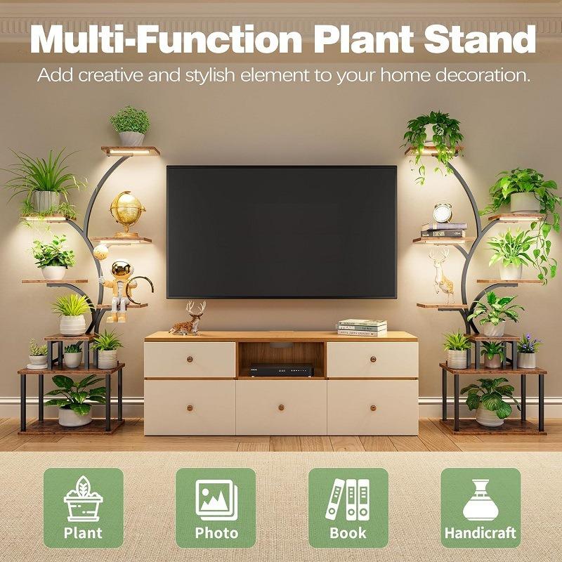 1PC LED Plant Growth Light Filling Light USB Timing Intelligent Dimming Sunlight Full Spectrum Flower Stand Plant Light Strip