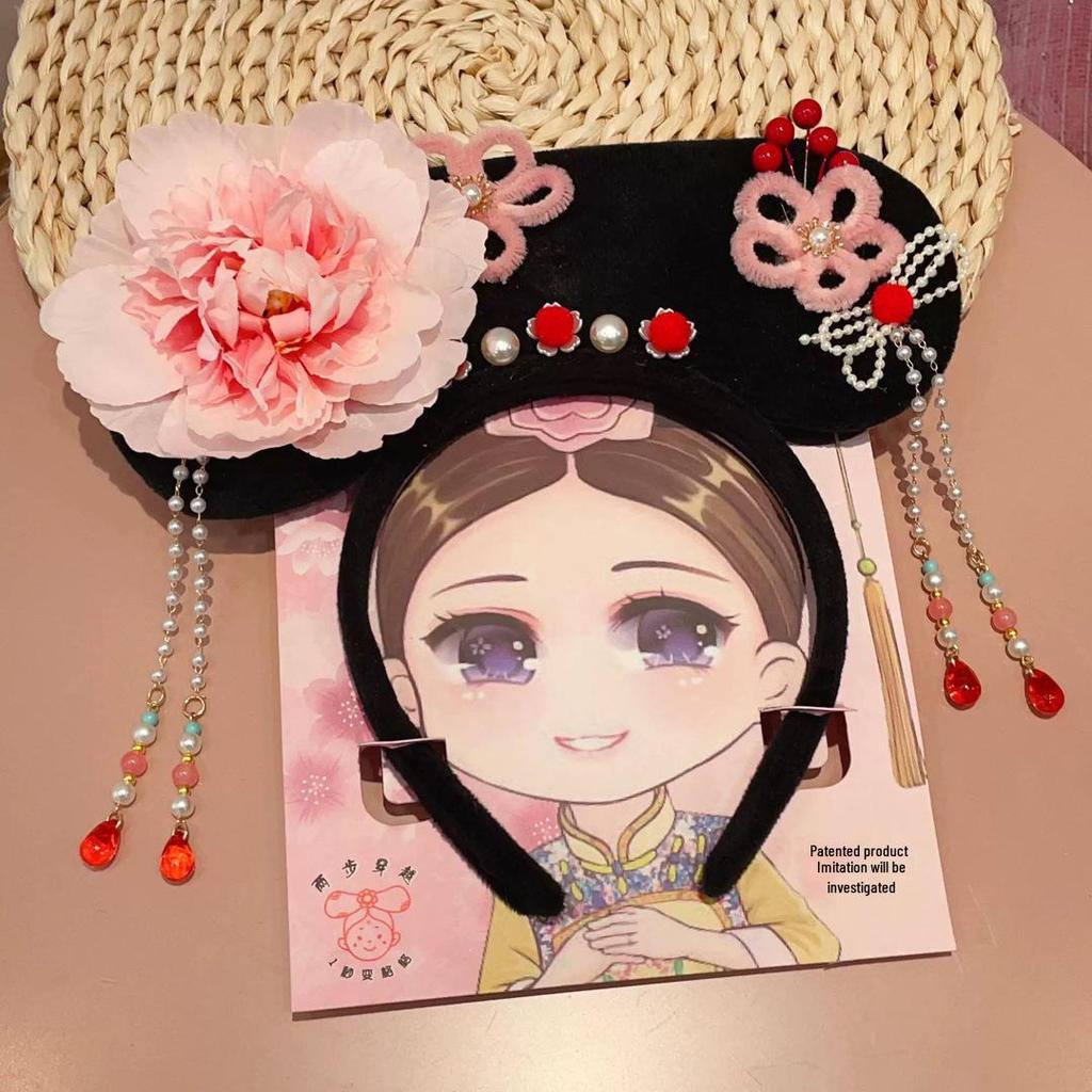 Imperial Concubine Court-Style Princess Hairband: Zanhua Performance Headwear Inspired by Zhen Huan for Noble Ladies