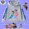 2026 Boy's Sports Shirt with PAW Patrol Cartoon Print, Spring/autumn Long-sleeved Pullover, Casual Top, Children's Hooded Shirt