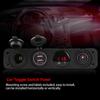 4 in 1 On Off Toggle Switch Panel Dual USB Charger Voltmeter for Car Boat Marine Truck Red