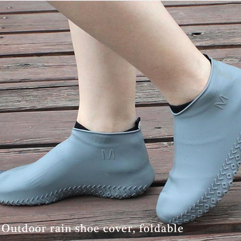Reusable Wate Resistant Silicone Shoe Covers For Rain Snow Outdoor Activity Anti Slip Flexible Shoe Protectors Overshoes